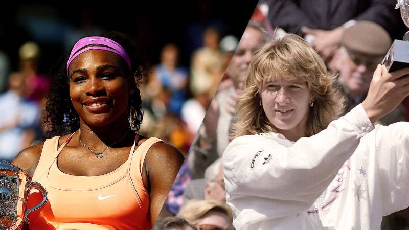 Top Những Tay Vợt Vĩ Đại Nhất Lịch Sử Không Thể Nào Quên 3 Huyền thoại nữ: Steffi Graf và Serena Williams